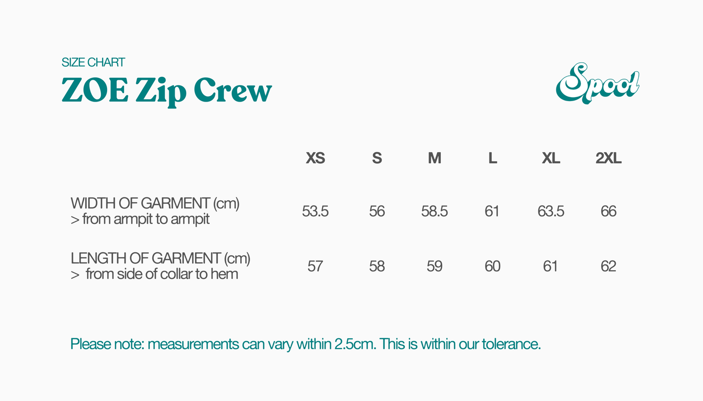 Zoe Zip Crew