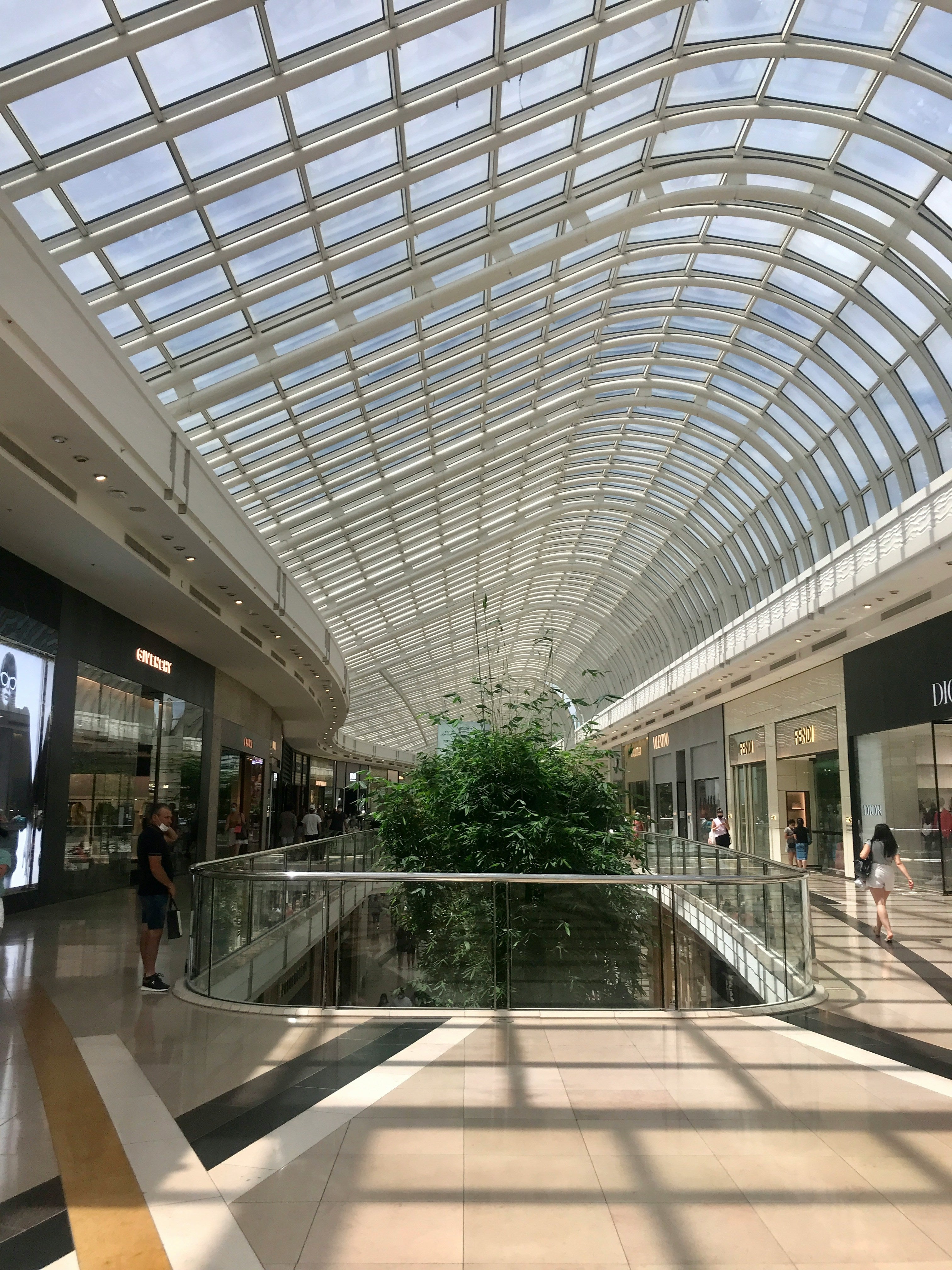 Chadstone Shopping Centre interior with a large glass ceiling