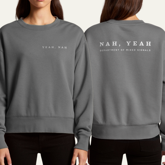 Yeah Nah - Chloe Relaxed Crew